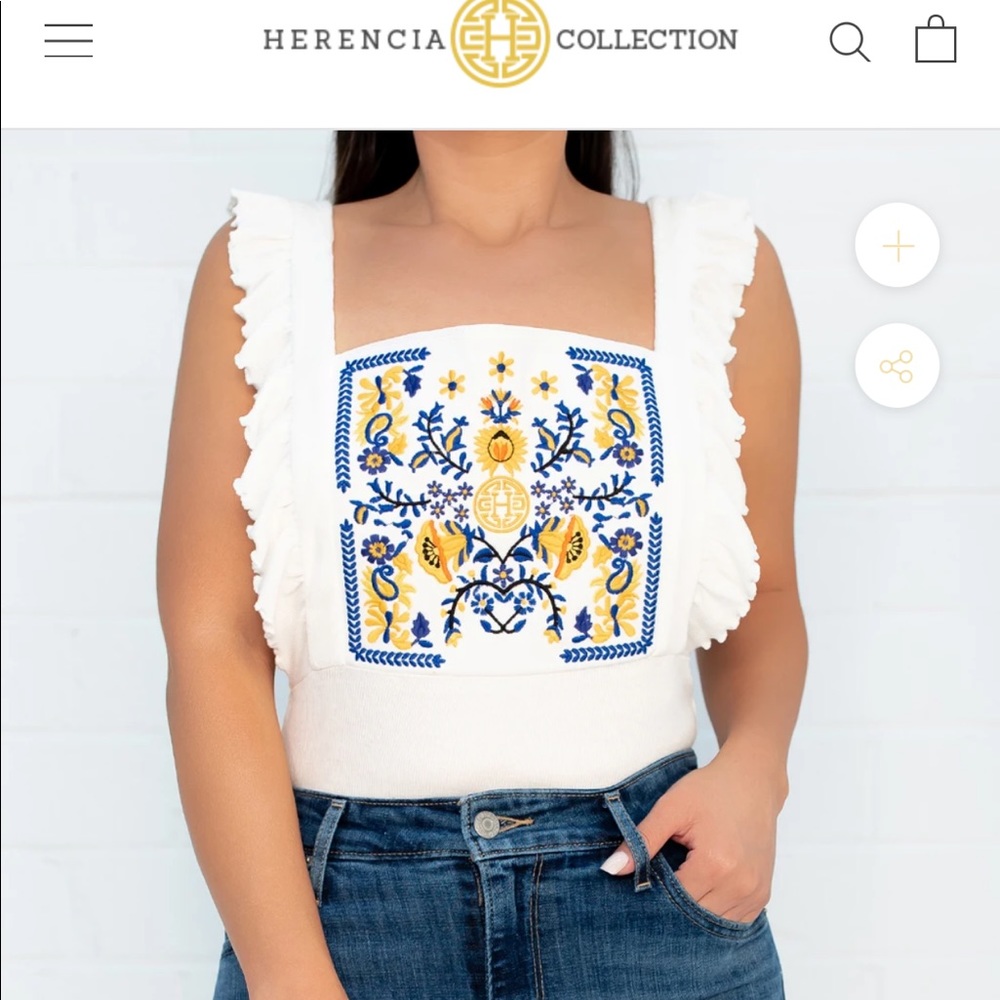 Herencia clothing Angelita bodysuit